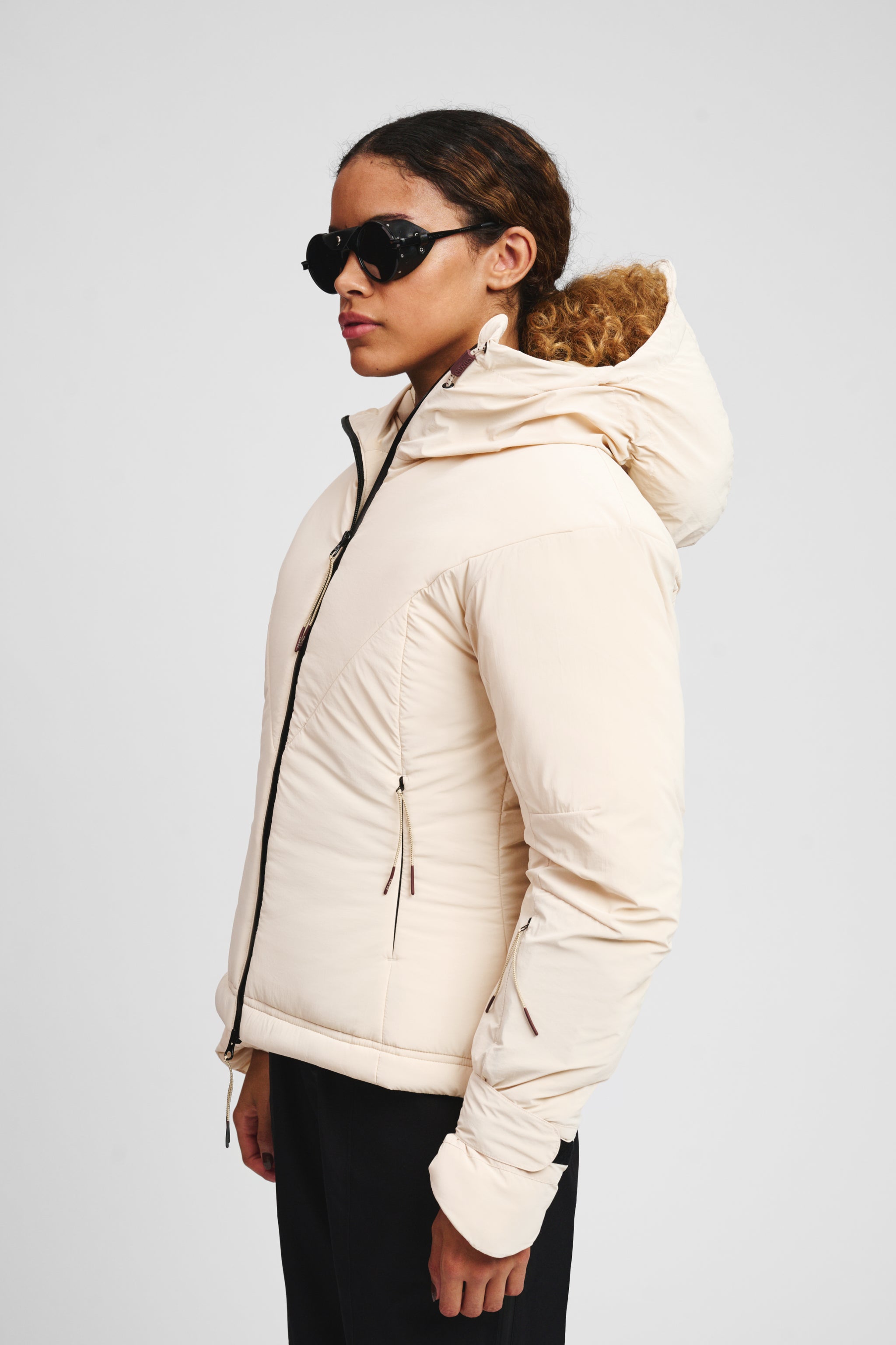 Basalt Padded Jacket Beige W