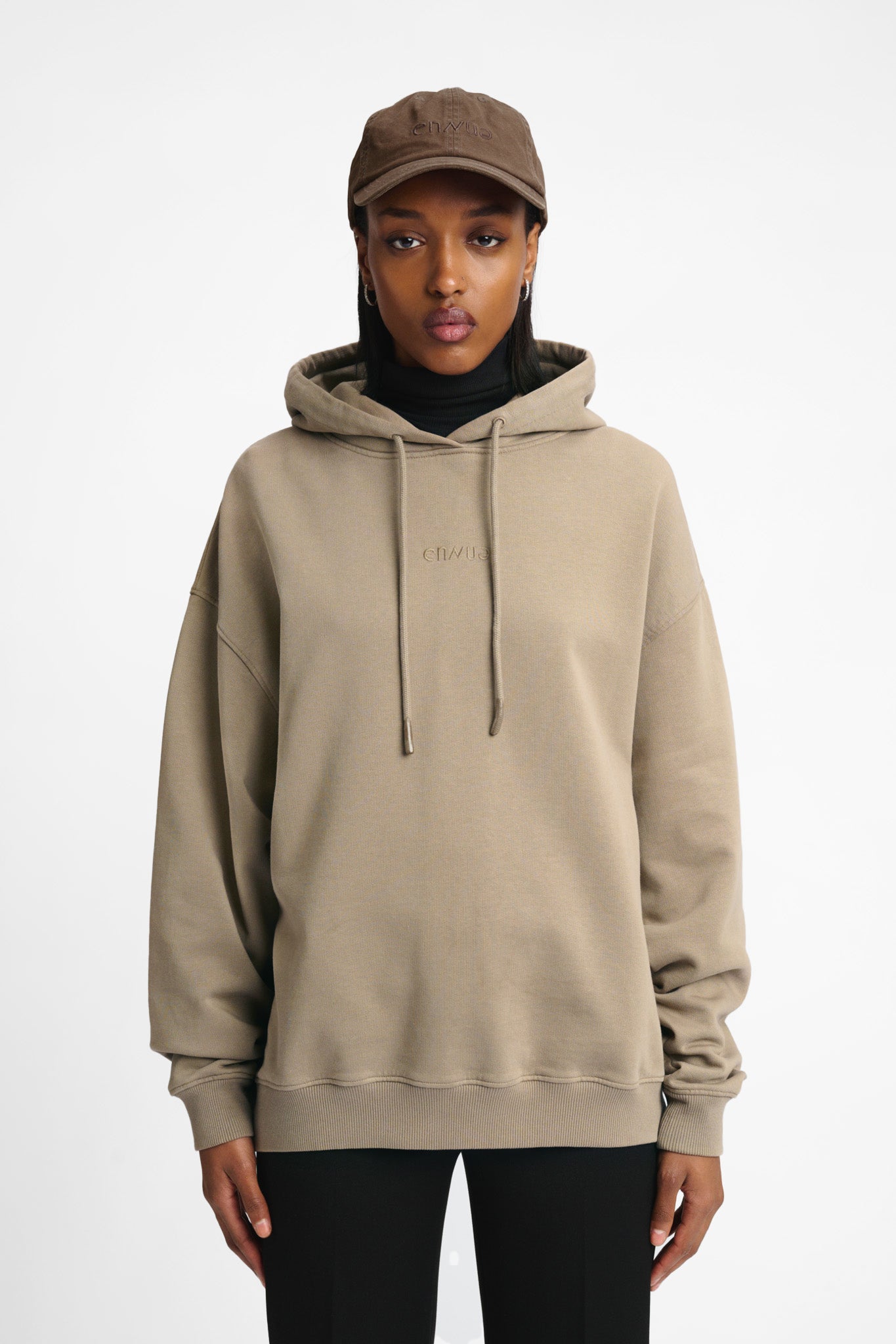 Titanite Hoodie Dark Beige W